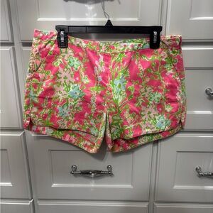 LILLY PULITZER FLAMINGO PINK SOUTHERN CHARM ADIE SHORT
